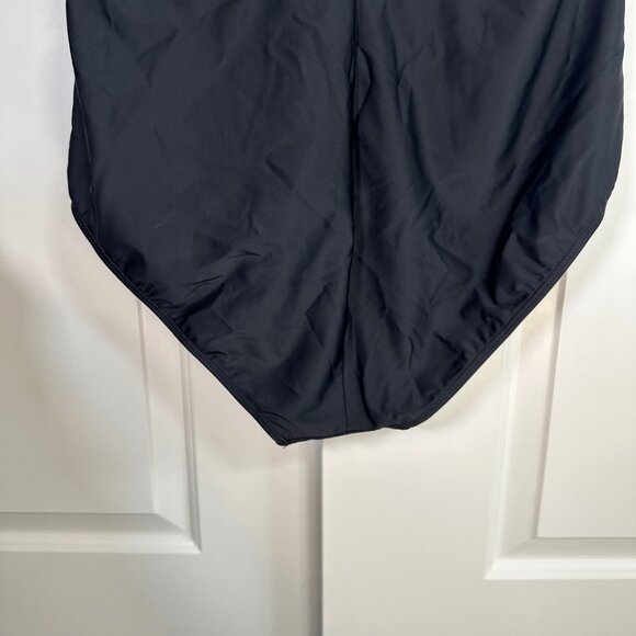 Torrid Wireless Lattice Ruched Black One-Piece Swimsuit 1X - Picture 9 of 14